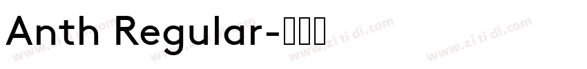 Anth Regular字体转换
